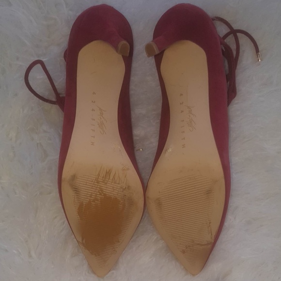 Lord & Taylor 424 Fifth | Benci Suede Heels | Sz 7 - Picture 4 of 7